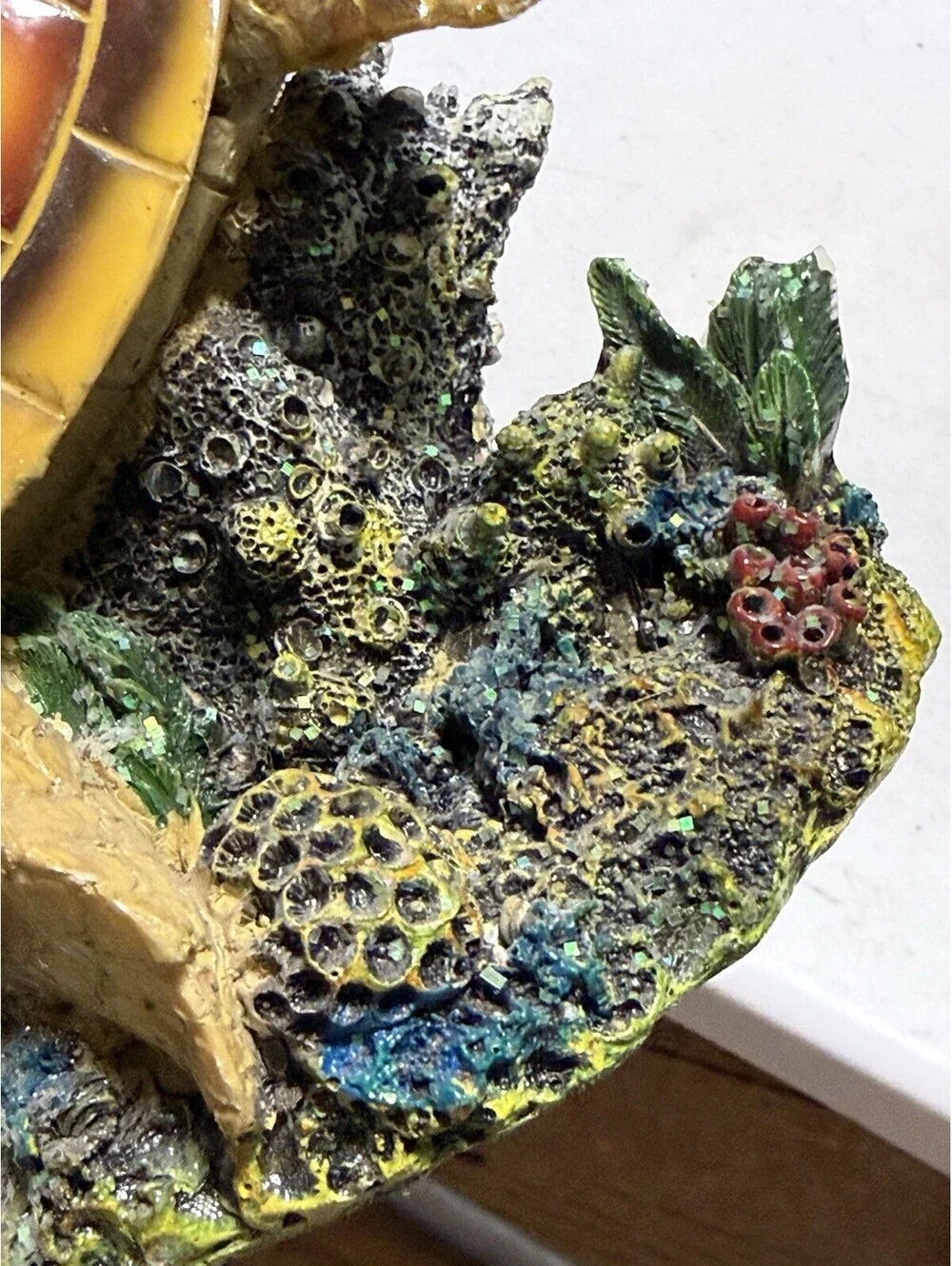 Swimming Sea Turtle Decor - for Aquarium Fish Tank - Resin Decoration, Small ...